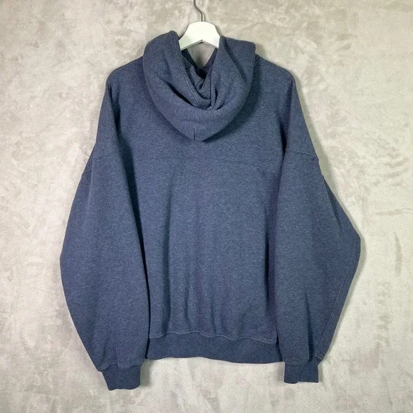 Abercrombie & Fitch Men's Oversized Hoodie Blue Gray Size L Pullover Soft A&F - Picture 2 of 6